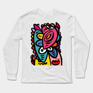 Colorful Graffiti Cool Creature Long Sleeve T-Shirt